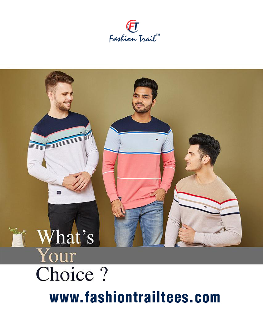 Men T Shirts Designs manufacturers, Suppliers, Distributors, exporters in India Punjab Ludhiana +91-96464-81600, +91-98153-71113 https://www.fashiontrailtees.com